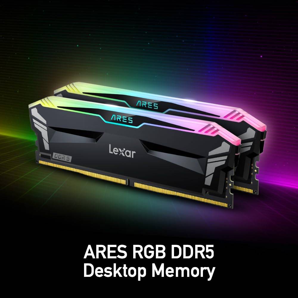 Lexar Ares RGB 16GB DDR5 6800MHz Gaming Desktop RAM