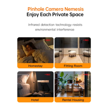 Awei P80  Camera Detector Mini Portable Cam Detector Lens Detector Anti-Peeping Travel Hotel