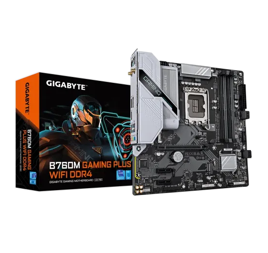 GIGABYTE B760M GAMING PLUS WIFI DDR4 Micro ATX Motherboard