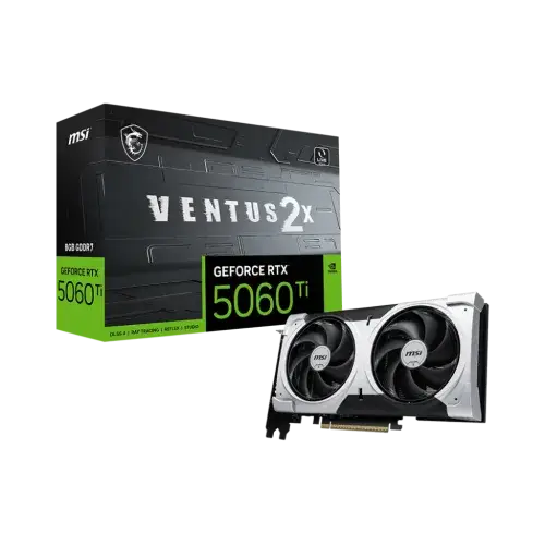 MSI GeForce RTX 5060 Ti 8G VENTUS 2X PLUS 8GB GDDR7 Graphics Card